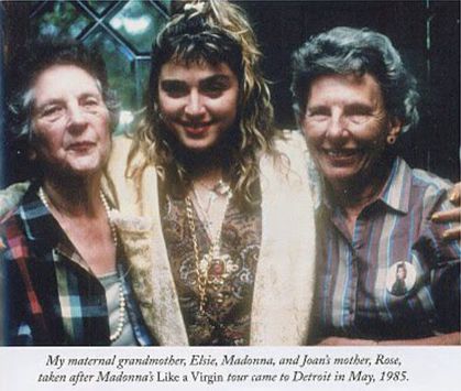 Madonna_and_her_grandmother_Elsie_Fortin